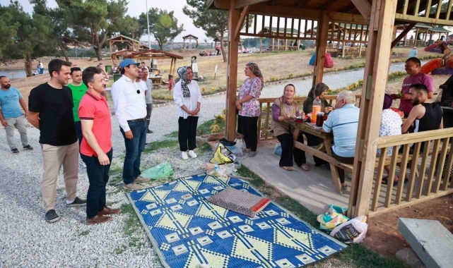 Başkan Çakın, Yeşil Karaağaç Doğal Yaşam Merkezi'nde vatandaşlarla buluştu