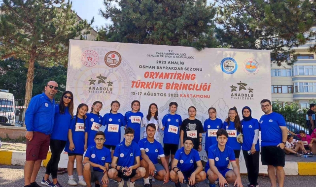 Manisalı sporcular, Oryantiring Türkiye Şampiyonası'na damga vurdu