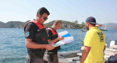 Marmaris deniz polisi su sporları denetimlerine devam ediyor