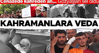 Pençe Kilit şehitlerine acı veda... Gözyaşlarıyla son yolculuklarına uğurlandılar