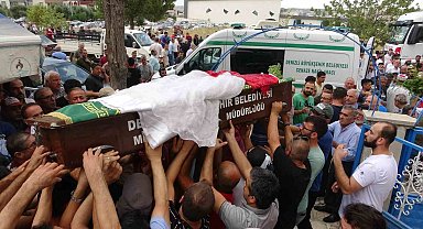 Saldırıyı önlemek isterken öldürülen Merve son yolculuğuna gelinlikle uğurlandı