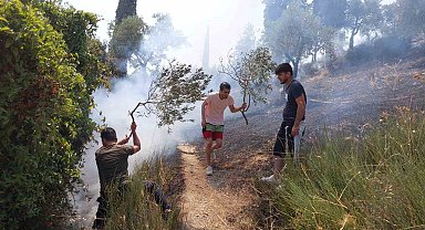 Söke'deki yangın kısmen kontrol altına alındı