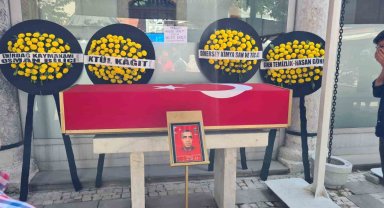 Vefat eden malul gazi askeri törenle toprağa verildi