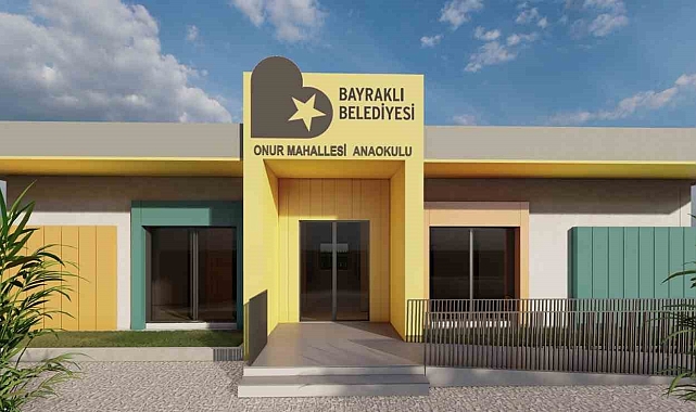 Bayraklı'nın 5. anaokulu Onur Mahallesi'ne açıldı
