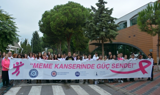 EÜ'de meme kanserine karşı farkındalık yürüyüşü