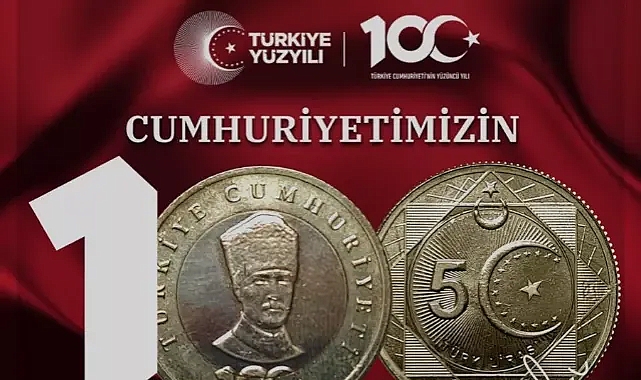 Hazine ve Maliye Bakanlığı'ndan Cumhuriyet'in 100. yılına özel hatıra parası