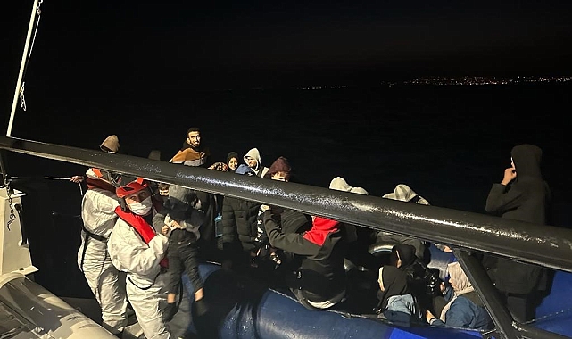 Mobil radarın tespit ettiği 29 düzensiz göçmen yakalandı