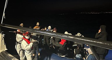 Mobil radarın tespit ettiği 29 düzensiz göçmen yakalandı