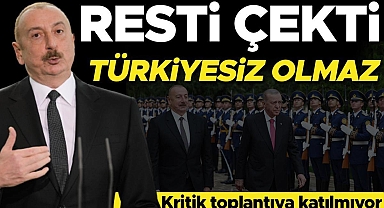 Türkiye şartı kabul edilmedi, Aliyev toplantıya katılmama kararı aldı!