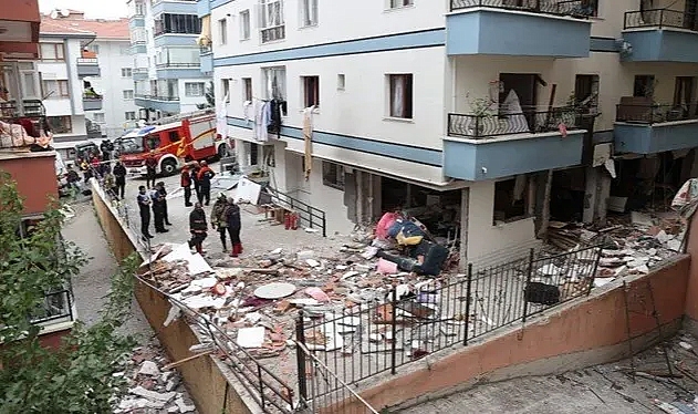 Ankara'da doğal gaz patlaması: 1 yaralı