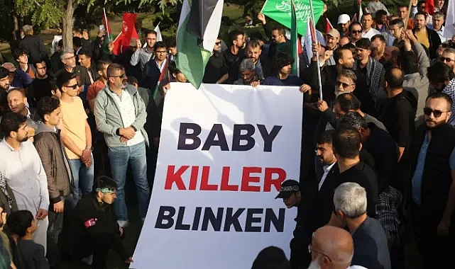 Blinken Ankara'da protesto edildi
