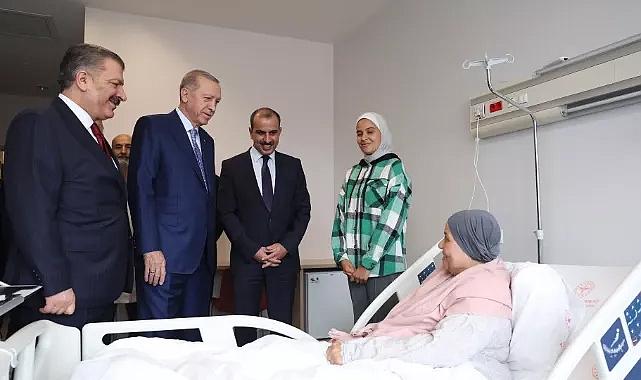 Cumhurbaşkanı Erdoğan, Gazze'den getirilen hastaları ziyaret etti