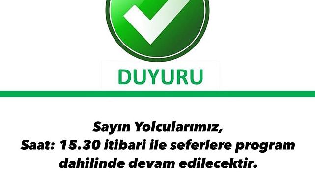 İzmir'de vapur seferleri yeniden başladı