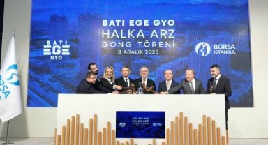 Borsada gong Batı Ege GYO için çaldı