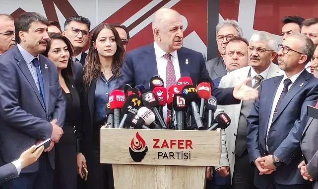 Özdağ: HÜDA PAR'a randevu veren İYİ Parti'nin Zafer Partisi'ne de randevu vereceğini tahmin ediyoruz