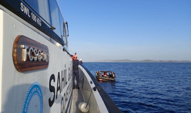Çanakkale'de 28 kaçak göçmen kurtarıldı