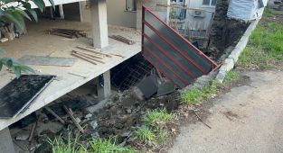 İstinat duvarı çöktü: 3 işçi yaralandı
