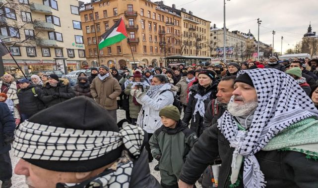 İsveç'te Gazze'deki etnik temizliğini durdurmasını istendi