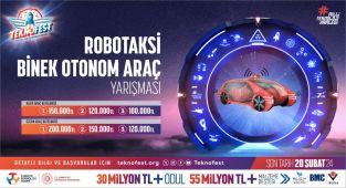 TEKNOFEST Robotaksi Binek Otonom Araç Yarışması'nda başvurular başladı