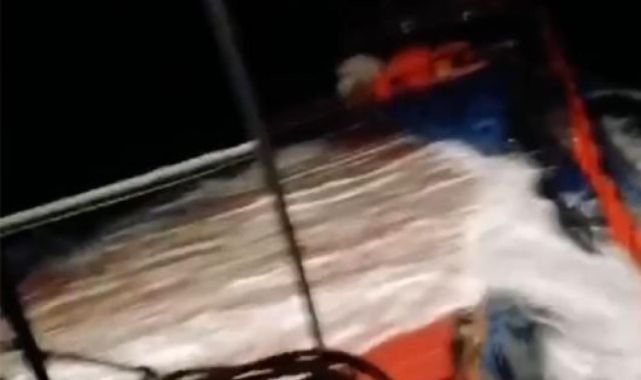 Kargo gemisinin batmadan önceki son görüntüleri ortaya çıktı