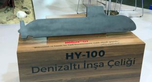 Milli denizaltı çeliği Gölcük Tersanesi Komutanlığı'na teslim edildi
