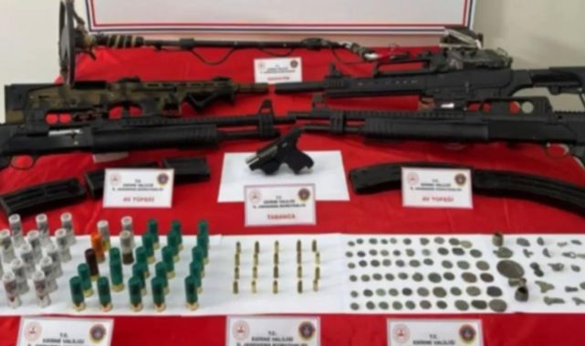 75 ilde silah kaçakçılarına operasyon: 1031 şüpheli hakkında işlem yapıldı