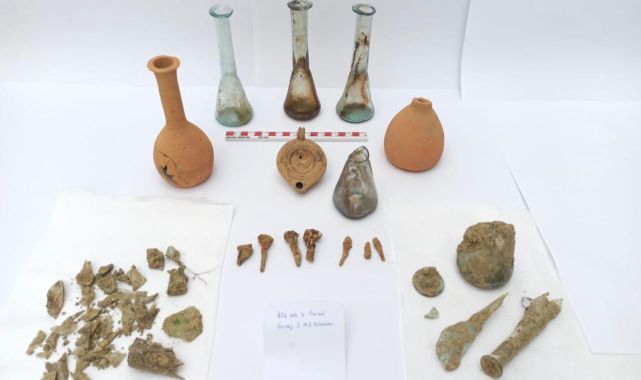 Amasra'da sondaj kazısında Roma dönemine ait eserlere rastlandı
