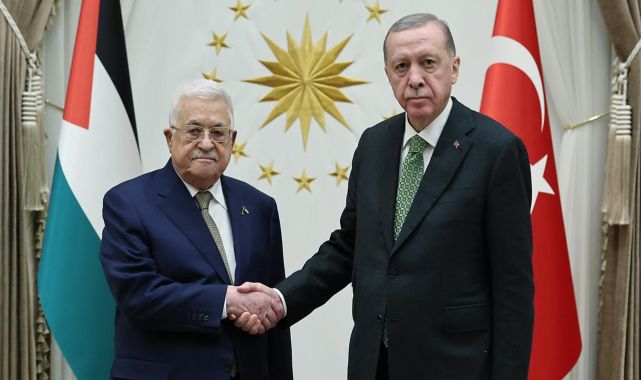 Cumhurbaşkanı Erdoğan Mahmud Abbas'ı kabul etti