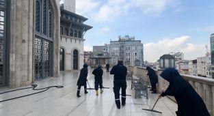Taksim Camii'nde ramazan hazırlığı