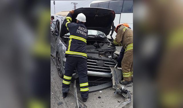 Hatay'da zincirleme kaza: 7 yaralı