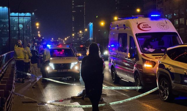 Şişli'de devrilen motosikletin sürücüsü hayatını kaybetti