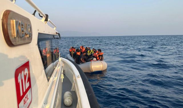Çanakkale açıklarında 41 düzensiz göçmen yakalandı