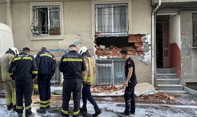 İstanbul'da rögar patlaması: Dairenin duvarı yıkıldı