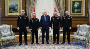 Cumhurbaşkanı Erdoğan, Ax3 Uzay Misyonu mürettebatını kabul etti