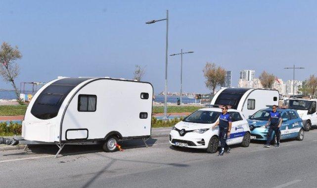 İzmir'de karavan park alanı mesaisi