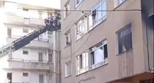 Kartal'da bir dairede tüp patladı