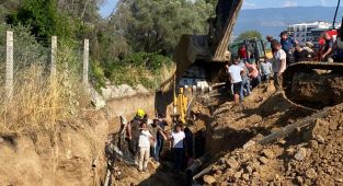 Aydın'da içme suyu isale hattında göçük: 3 ölü