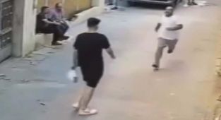 Polisten kaçan şüpheli, vatandaşın çelmesiyle yakalandı