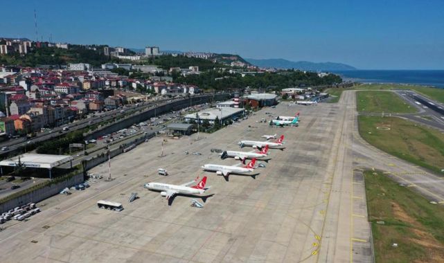 Trabzon Havalimanı'nı yılın ilk yarısında 1,5 milyonu aşkın yolcu kullandı