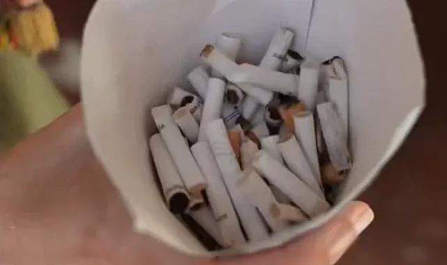 Çeşme plajlarında örnek uygulama... Topla izmariti, iç meşrubatı