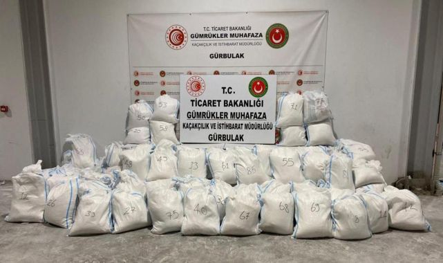 Gümrük Muhafaza ekiplerinden rekor: 2,2 ton uyuşturucu ele geçirildi