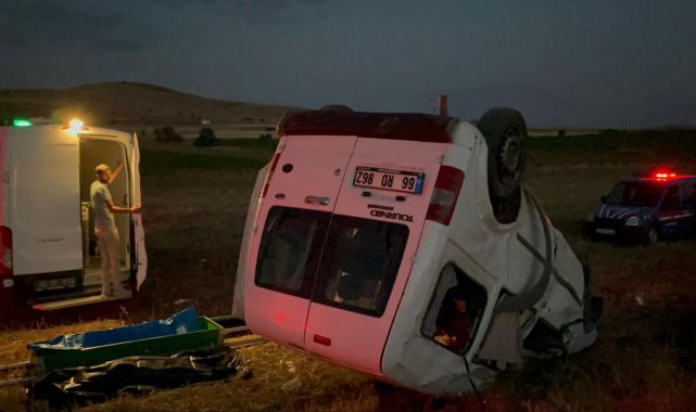 Kayseri'de hafif ticari araç şarampole devrildi: 1 ölü
