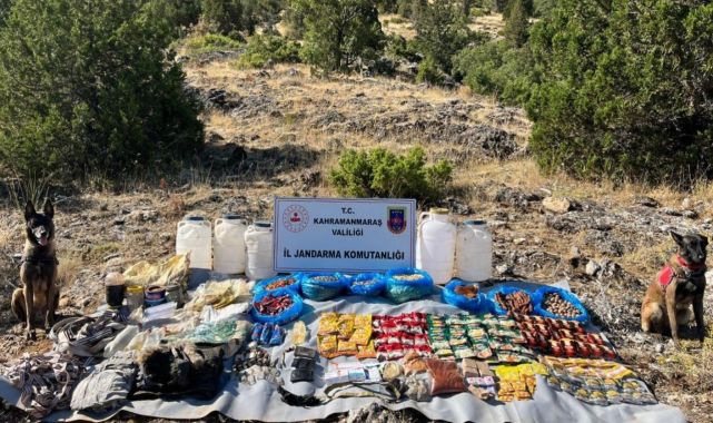 Teröristlerin kullandığı yaşam malzemeleri imha edildi