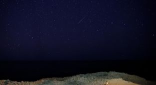 Türkiye'nin en kuzey noktası İnce Burun'da Perseid meteor yağmuru