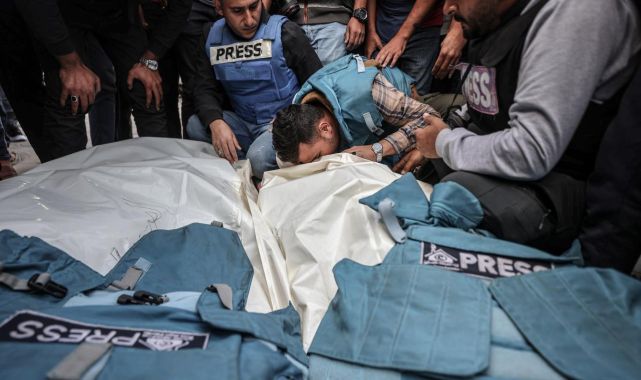 Almanya'da yaklaşık 90 gazeteci, Filistin'deki meslektaşlarının korunması çağrısında bulundu