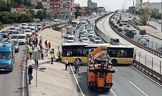 İETT otobüsü kaza yaptı, Edirne istikameti trafiğe kapandı