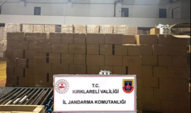 Kırklareli'nde 23,5 ton sahte temizlik malzemesi ele geçirildi