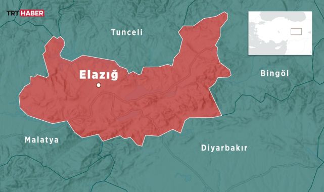 Elazığ'da 4,4 büyüklüğünde deprem