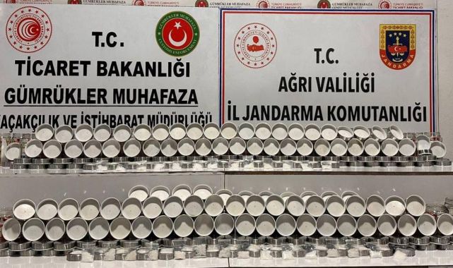 Kavanoz kapaklarına gizlenmiş 170 kilogram uyuşturucu yakalandı