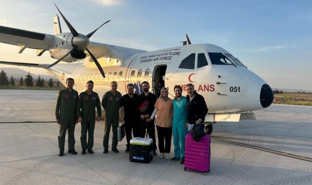 TSK uçakları organ nakli bekleyen 2 kişi için havalandı